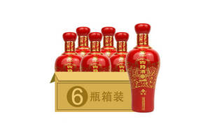 52度四特红锦瓷H6喜庆婚宴用酒500mlx6瓶整箱价格？