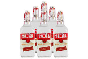 42度北京永丰牌北京二锅头出口小方瓶红标清香型白酒500mlx6瓶整箱价格？