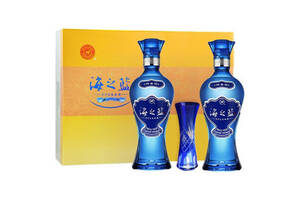 42度洋河蓝色经典海之蓝2浓香型白酒480mlx2瓶礼盒装价格多少钱？