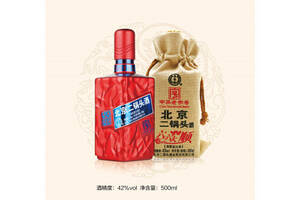 42度北京永丰牌北京二锅头六六大顺红瓶清香型白酒500ml多少钱一瓶？