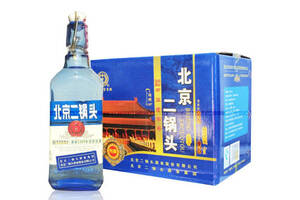 42度永丰牌北京二锅头出口型小方瓶经典蓝500mlx6瓶整箱价格？
