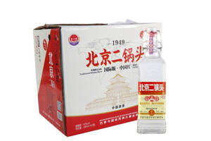 42度崇门楼北京二锅头国际版中国红方瓶500mlx12瓶整箱价格？