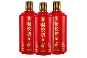 53度贵州茅台镇酱悦坊君悦酱香型白酒红色3瓶礼盒装市场价多少钱？
