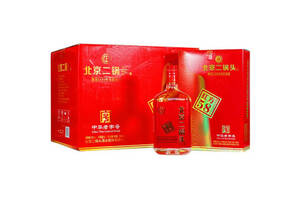 42度永丰牌北京二锅头红方58纸盒500mlx6瓶整箱价格？
