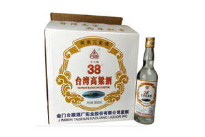 38度金台顺台湾高粱酒600mlx6瓶整箱价格？