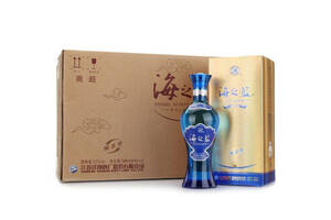 52度洋河海之蓝蓝色经典白酒480mlx6瓶整箱价格？