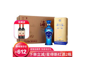 42度洋河海之蓝白酒375mlx6瓶整箱价格？
