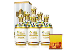 45度古井贡酒古井贡哈萨克斯坦世博会纪念酒750mlx6瓶整箱市场价多少钱？