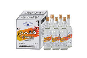 53度八八至尚台湾风味高粱酒600mlx6瓶整箱市场价多少钱？