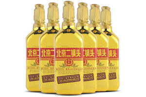 46度永丰牌北京二锅头酒出口型小方瓶金色版500mlx6瓶整箱价格？