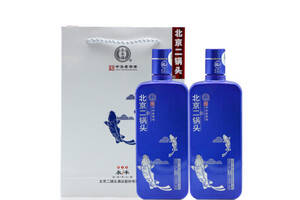 42度永丰牌北京二锅头白酒银鱼蓝瓶500mlx6瓶整箱价格？