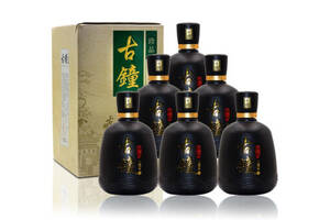 46度北京红星珍品古钟新版黑瓷瓶6瓶整箱价格？