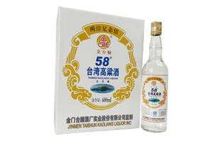 58度金台顺台湾高粱酒600mlx6瓶整箱价格？