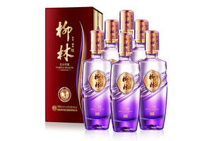45度柳林酒紫色财富凤香绵柔型白酒500mlx6瓶整箱价格？