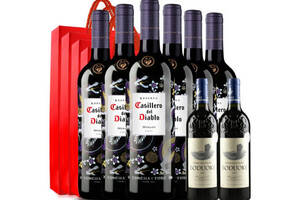 智利干露红魔鬼尊龙梅洛葡萄酒750ml6瓶整箱价格多少钱？