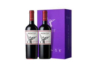 智利蒙特斯经典赤霞珠干红葡萄酒750mlx2瓶礼盒装价格多少钱？