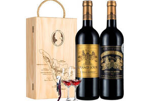 法国加颂珍藏+珍选干红葡萄酒750mlx2瓶礼盒装价格多少钱？