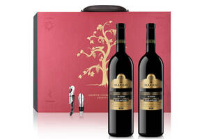 格鲁吉亚玛拉尼阿哈圣尼半甜红葡萄酒750mlx2支礼盒装价格多少钱？