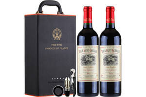 法国波尔多布拉伊小产区AOC干红葡萄酒750mlx2瓶礼盒装价格多少钱？