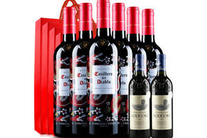 智利干露红魔鬼尊龙赤霞珠葡萄酒750ml6瓶整箱价格多少钱？