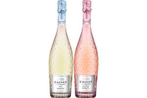 法国CALVET考维酒园钻石桃红起泡+白起泡葡萄酒750mlx2瓶礼盒装价格多少钱？