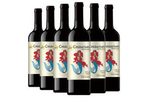 智利中央山谷产区劳塔罗美人鱼系列干红葡萄酒750ml6瓶整箱价格多少钱？