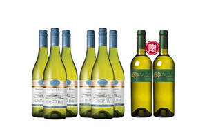 新西兰马尔堡产区蚝湾OysterBay长相思干白葡萄酒+霞多丽干白葡萄酒750mlx6支整箱装价格多少钱？