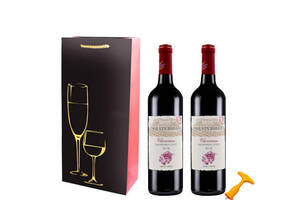 国产拉索尔菲solvinrouge原酒进口甜红葡萄酒750mlx2瓶礼盒装价格多少钱？