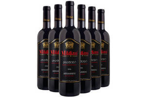 格鲁吉亚米尔迪阿尼Mildiani阿赫申尼半甜红葡萄酒750mlx6支整箱装价格多少钱？