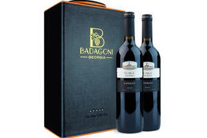 格鲁吉亚巴达果尼Badagoni萨别拉维经典干红葡萄酒750mlx2支礼盒装价格多少钱？