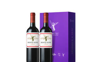 智利蒙特斯欧法梅洛干红葡萄酒750mlx2瓶礼盒装价格多少钱？