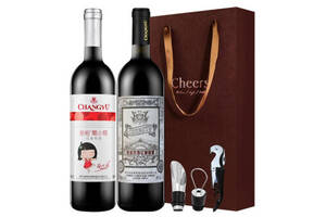 国产张裕玫瑰红+葡小萄甜红葡萄酒750mlx2瓶礼盒装价格多少钱？