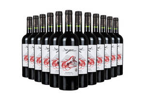 智利中央山谷巴诗歌红马半甜红葡萄酒750mlx12瓶整箱装价格多少钱？