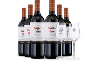 智利干露红魔鬼卡麦妮/佳美娜红葡萄酒750ml6瓶整箱价格多少钱？