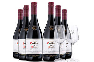 智利干露红魔鬼黑皮诺红葡萄酒6瓶整箱价格多少钱？
