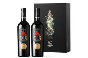 法国卡伯纳小红鸟波尔多AOC/AOP级干红葡萄酒750mlx2瓶礼盒装价格多少钱？