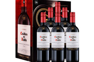 智利干露酒庄红魔鬼卡本妮苏维翁红葡萄酒750ml6瓶整箱价格多少钱？