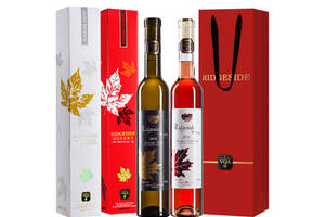 加拿大列吉塞Ridgeside2012金枫叶冰白+2012红枫叶冰红葡萄酒375mlx2支礼盒装价格多少钱？