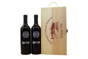 美国加州普瑞斯特干红葡萄酒木箱750mlx2瓶礼盒装价格多少钱？