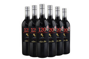 智利圣丽塔SantaRita120马尔贝克黑金干红葡萄酒750ml6瓶整箱价格多少钱？