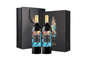西班牙DO级高迪幻彩黑色干红葡萄酒750mlx2瓶礼盒装价格多少钱？