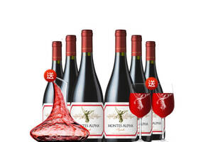 智利蒙特斯montes欧法系列西拉红葡萄酒750ml6瓶整箱价格多少钱？