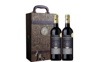 法国圣侯爵DivinMarquis干红葡萄酒750mlx2瓶礼盒装价格多少钱？