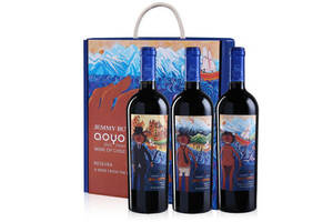 智利傲鱼珍藏款吉米巴顿干红葡萄酒750mlx3瓶礼盒装价格多少钱？