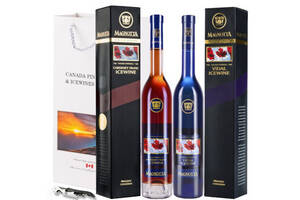加拿大玛格诺塔Magnotta限量版VQA维代尔冰白+品丽珠冰红葡萄酒375mlx2支礼盒装价格多少钱？