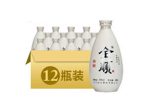 42度赵王全顺臻酿浓香型白酒248mlx12瓶整箱价格？