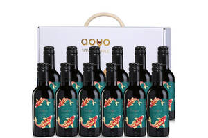 智利傲鱼aoyo西拉梅洛混酿干红葡萄酒187mlx12瓶整箱装价格多少钱？