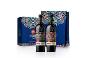 国产楼兰库罗来那之夜赤霞珠美乐干红葡萄酒750mlx2瓶礼盒装价格多少钱？