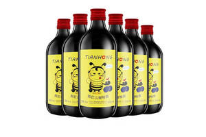 国产长白山小蜜蜂甜红葡萄酒500ml6瓶整箱价格多少钱？