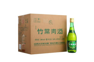 38度竹叶青玻瓶清香型白酒75mlx12瓶整箱价格？